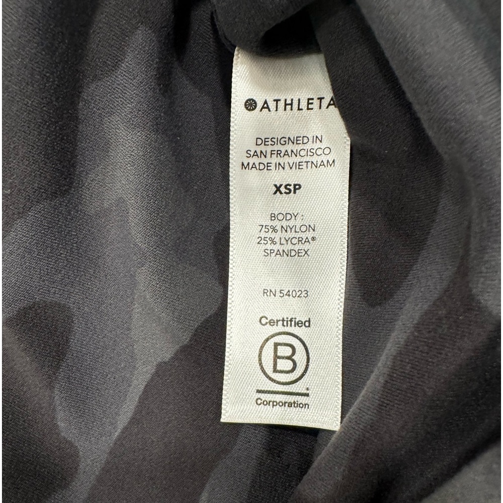 Athleta Salutation Camo Jogger Stretchy Pockets Black Gray NWT Size XS Petite - Picture 6 of 6